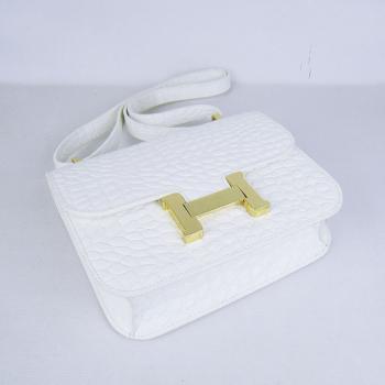 Hermes Constance H107 Ladies Cross Body Bag White Replica