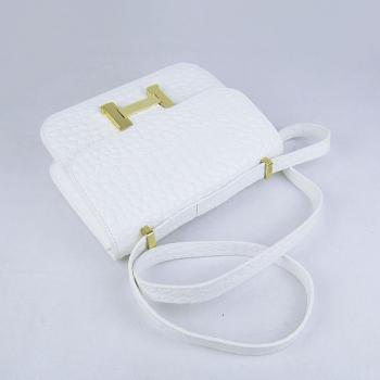 Hermes Constance H107 Ladies Cross Body Bag White Replica