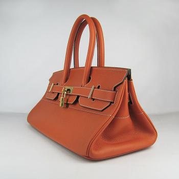 Hermes Birkin 6109 Ladies Handbag Orange Replica HM03458