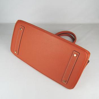 Hermes Birkin 6109 Ladies Handbag Orange Replica HM03458