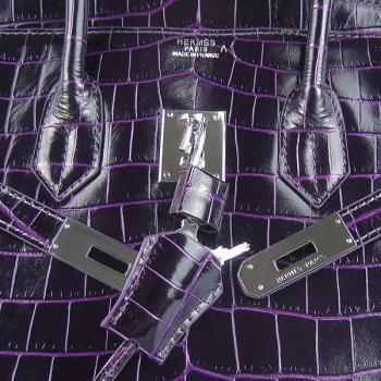 Hermes Birkin 6089 Ladies Purple Bag Replica