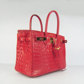 Hermes Birkin 6088 Crocodile Red Handbag Replica