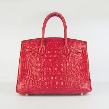 Hermes Birkin 6088 Crocodile Red Handbag Replica