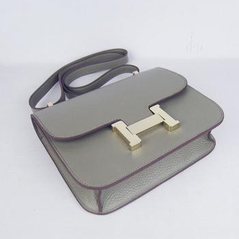 Hermes Constance H107 Ladies Cow Leather Grey Handbag