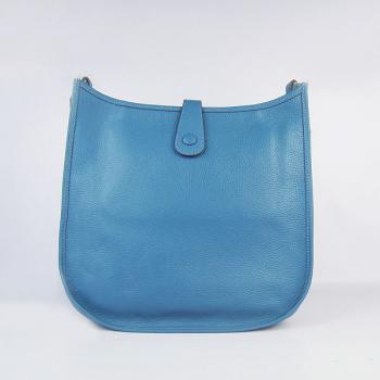 Hermes Evelyne 6309 Ladies Cow Leather Blue