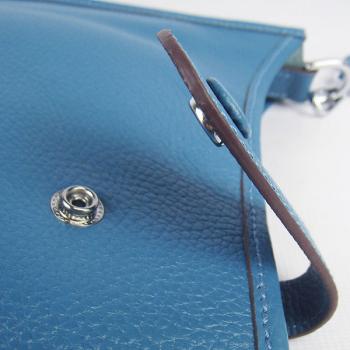 Hermes Evelyne 6309 Ladies Cow Leather Blue