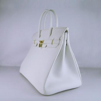 Hermes Birkin 6099 Ladies Cow Leather White Handbag