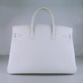 Hermes Birkin 6099 Ladies Cow Leather White Handbag