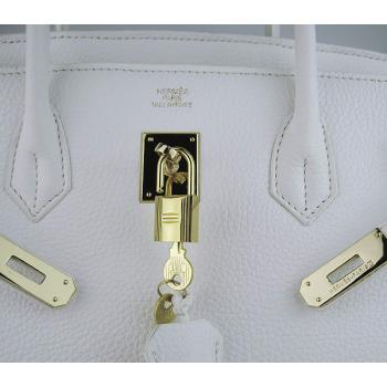 Hermes Birkin 6099 Ladies Cow Leather White Handbag