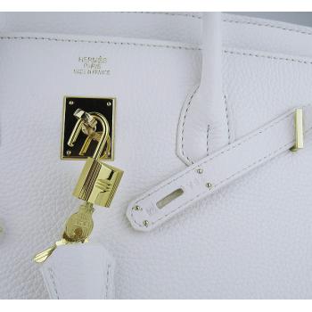 Hermes Birkin 6099 Ladies Cow Leather White Handbag