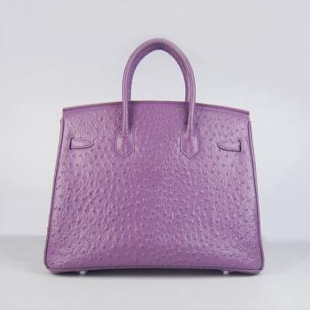 Hermes Birkin 6089 Lizard Leather Purple Handbag