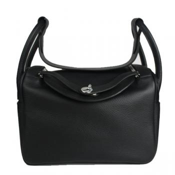 Hermes Lindy 3178 Lambskin Black Handbag Replica