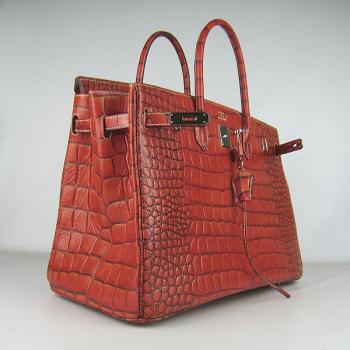 Hermes Birkin 6099 Ladies Crocodile Red Bag