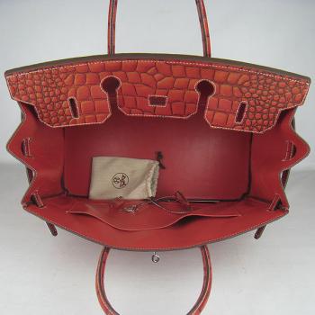 Hermes Birkin 6099 Ladies Crocodile Red Bag