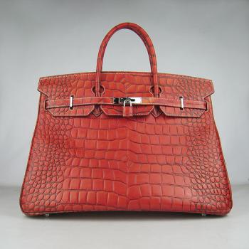 Hermes Birkin 6099 Ladies Crocodile Red Bag