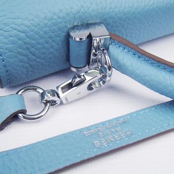 Hermes Stirrup bag 8088 2way Lambskin Blue Replica