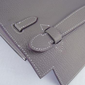 Hermes Clutches H008 Briefcase Grey Handbag