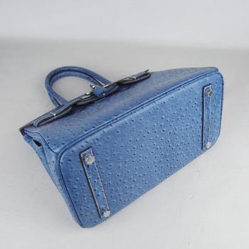 Hermes Birkin 6088 Ladies Handbag Blue -b1