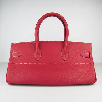 Hermes Birkin 6109 Handbag Cow Leather Red