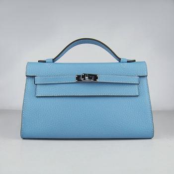 Hermes Clutches H008 Ladies Briefcase Blue Bag