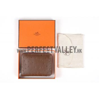 Replica Hermes Azap Small Wallet Brown Leather 18926954