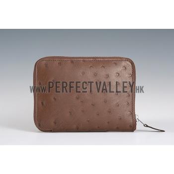 Replica Hermes Azap Small Wallet Brown Leather 18926954