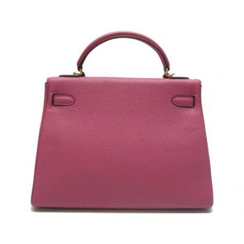 Hermes Kelly H1032 Ladies Cow Leather Pink Replica