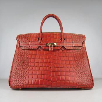 Hermes Birkin 6099 Ladies Handbag Red