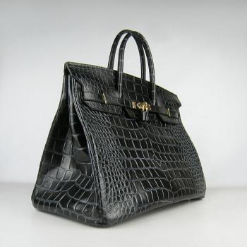 Hermes Birkin 6099 Ladies Crocodile Black