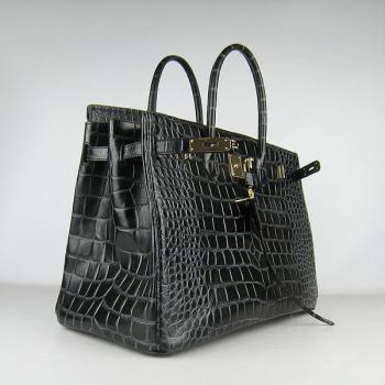 Hermes Birkin 6099 Ladies Crocodile Black