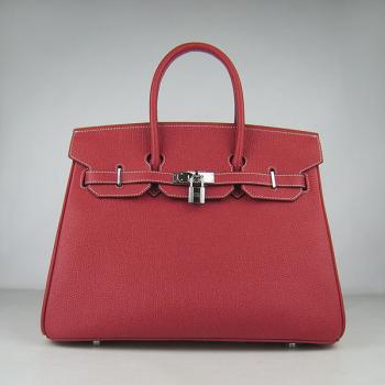 Cheap Hermes Birkin 6089 Handbag Red Replica