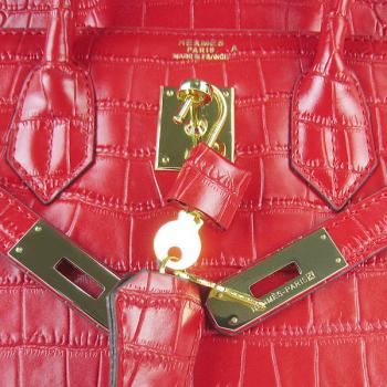 Hermes Birkin 6088 Handbag Crocodile Replica