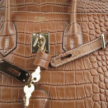 Hermes Birkin 6089 Ladies Crocodile Coffee