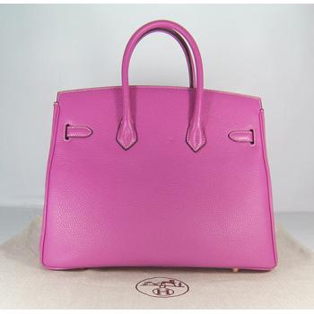 Hermes Birkin 6089 Handbag Cow Leather Pink HM04030