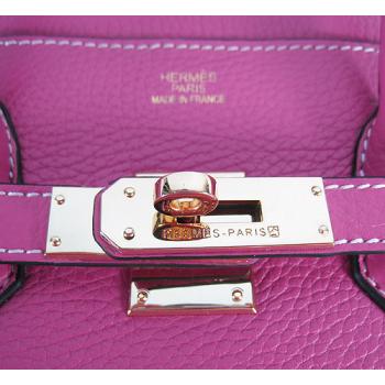 Hermes Birkin 6089 Handbag Cow Leather Pink HM04030