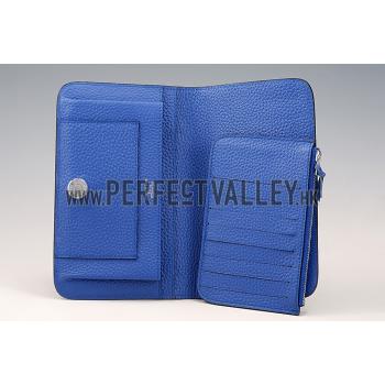 Hermes Dogon Wallet Dark Blue  18926634 Replica