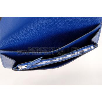 Hermes Dogon Wallet Dark Blue  18926634 Replica