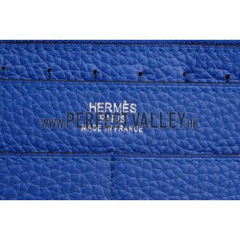 Hermes Dogon Wallet Dark Blue  18926634 Replica