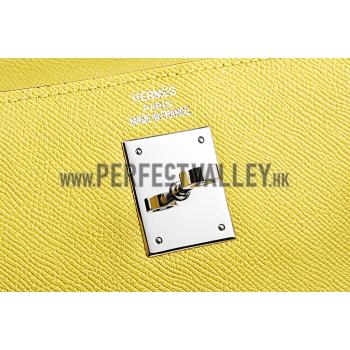 Replica Hermes Kelly 28 Yellow 608154