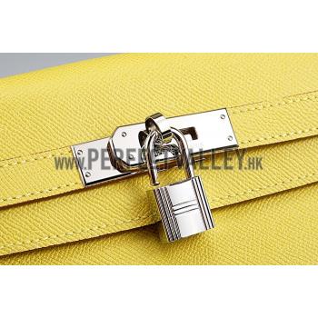 Replica Hermes Kelly 28 Yellow 608154