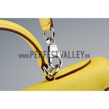 Replica Hermes Kelly 28 Yellow 608154