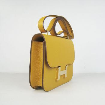 Hermes Constance H107 Ladies Cross Body Bag Yellow