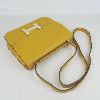 Hermes Constance H107 Ladies Cross Body Bag Yellow