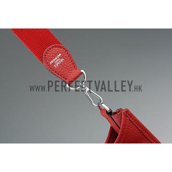 Replica Hermes Evelyne GM Red 607496