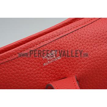 Replica Hermes Evelyne GM Red 607496