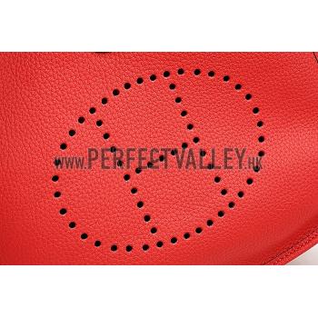 Replica Hermes Evelyne GM Red 607496