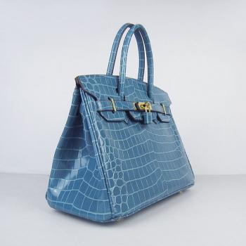 Hermes Birkin 6088 Ladies Handbag Blue HM04173