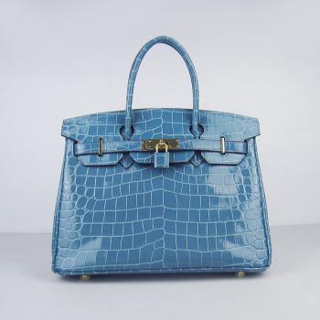 Hermes Birkin 6088 Ladies Handbag Blue HM04173