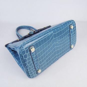 Hermes Birkin 6088 Ladies Handbag Blue HM04173