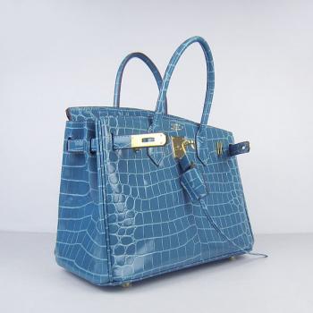 Hermes Birkin 6088 Ladies Handbag Blue HM04173